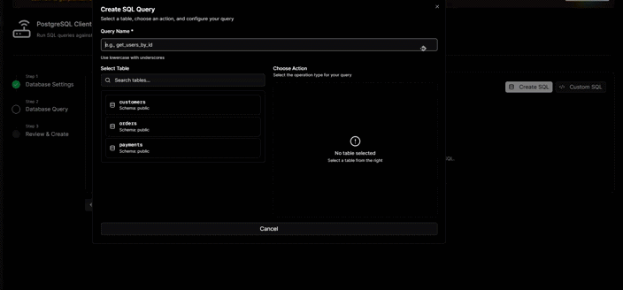 Guided Query Editor